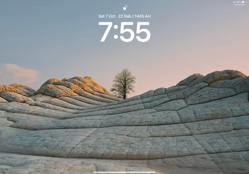 iPadOS 16 잠금화면 스...