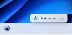 Taskbar right cl...